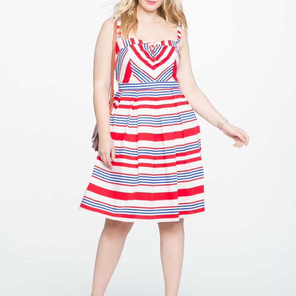 Eloquii plus size a-line dress